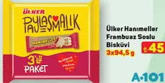 ÜLKER HANIMELLER FRAMBUAZ SOSLU BİSKÜVİ 3X94,5 G